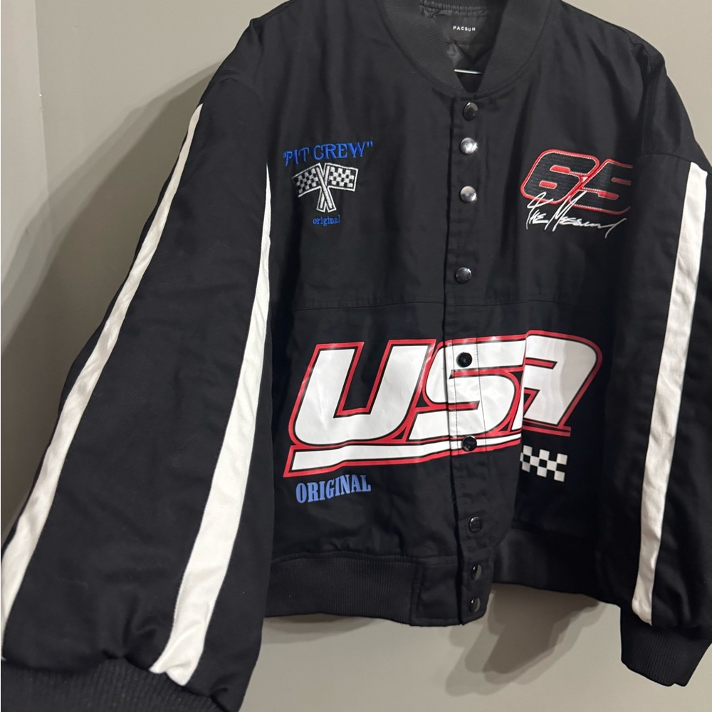 PacSun Pit Crew Racing Jacket size M - Picture 7 of 12